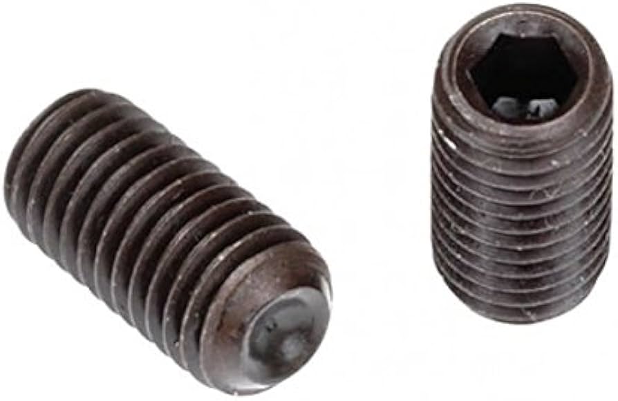 Picture of Brighton Best 1/4"-20X3/8",(Ft) Standard Socket Set Screws Cone Point Coarse Alloy Thermal Black Oxide